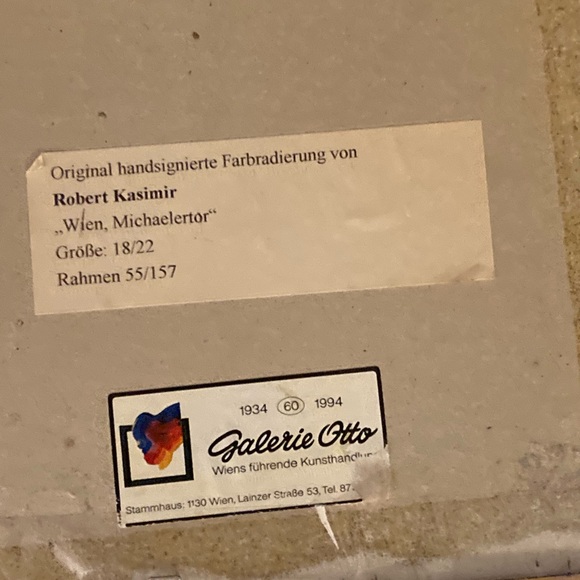 Robert Kasimir Etching Belvedere Gate❤️🌹 - Picture 6 of 7